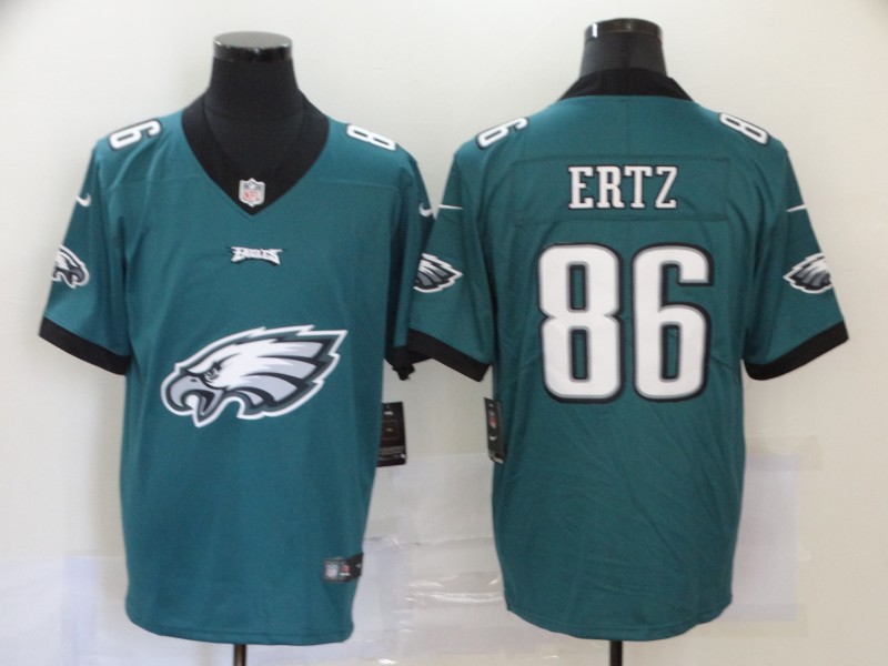 Men's Philadelphia Eagles Zach Ertz #86 Midnight Green Jersey